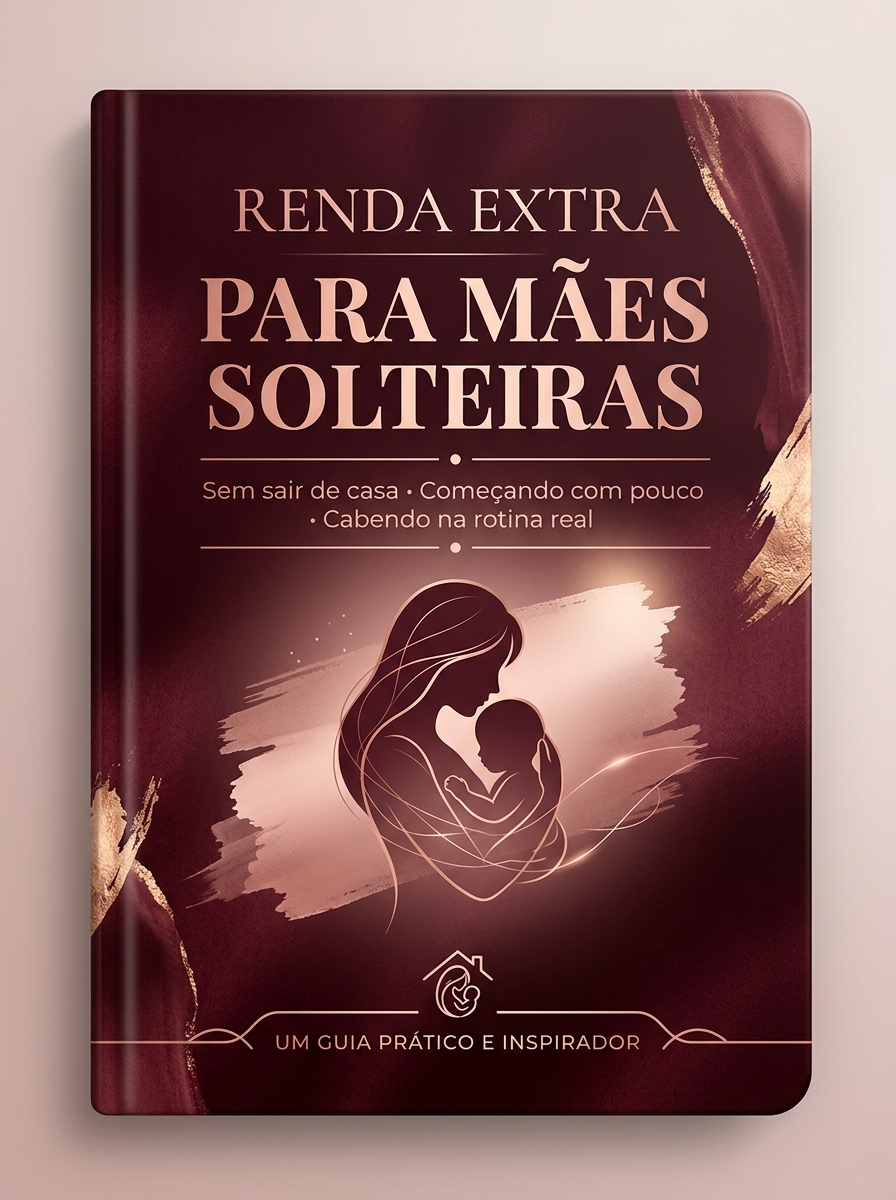 Capa Oficial do E-book Renda Extra Para Mães Solteiras